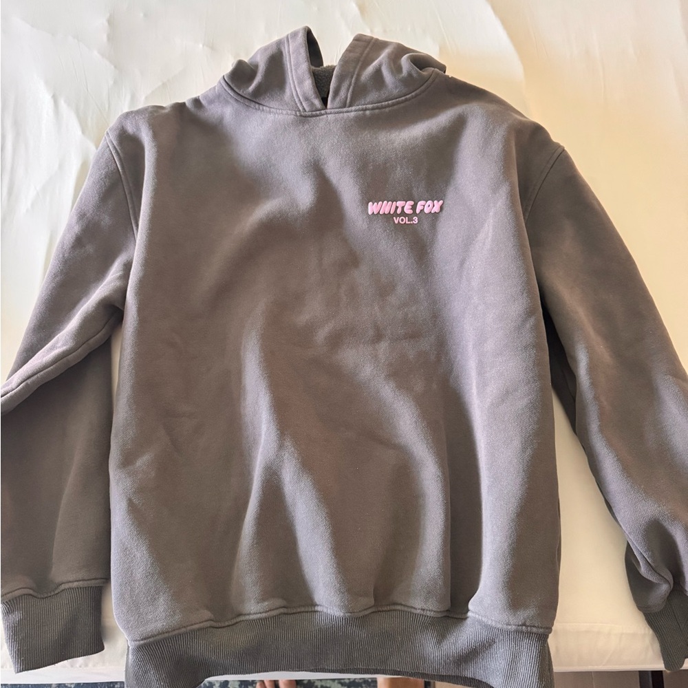 White Fox Boutique Gray Hoodie